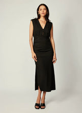 Load image into Gallery viewer, Esmaee / Neptune Midi Dress Black
