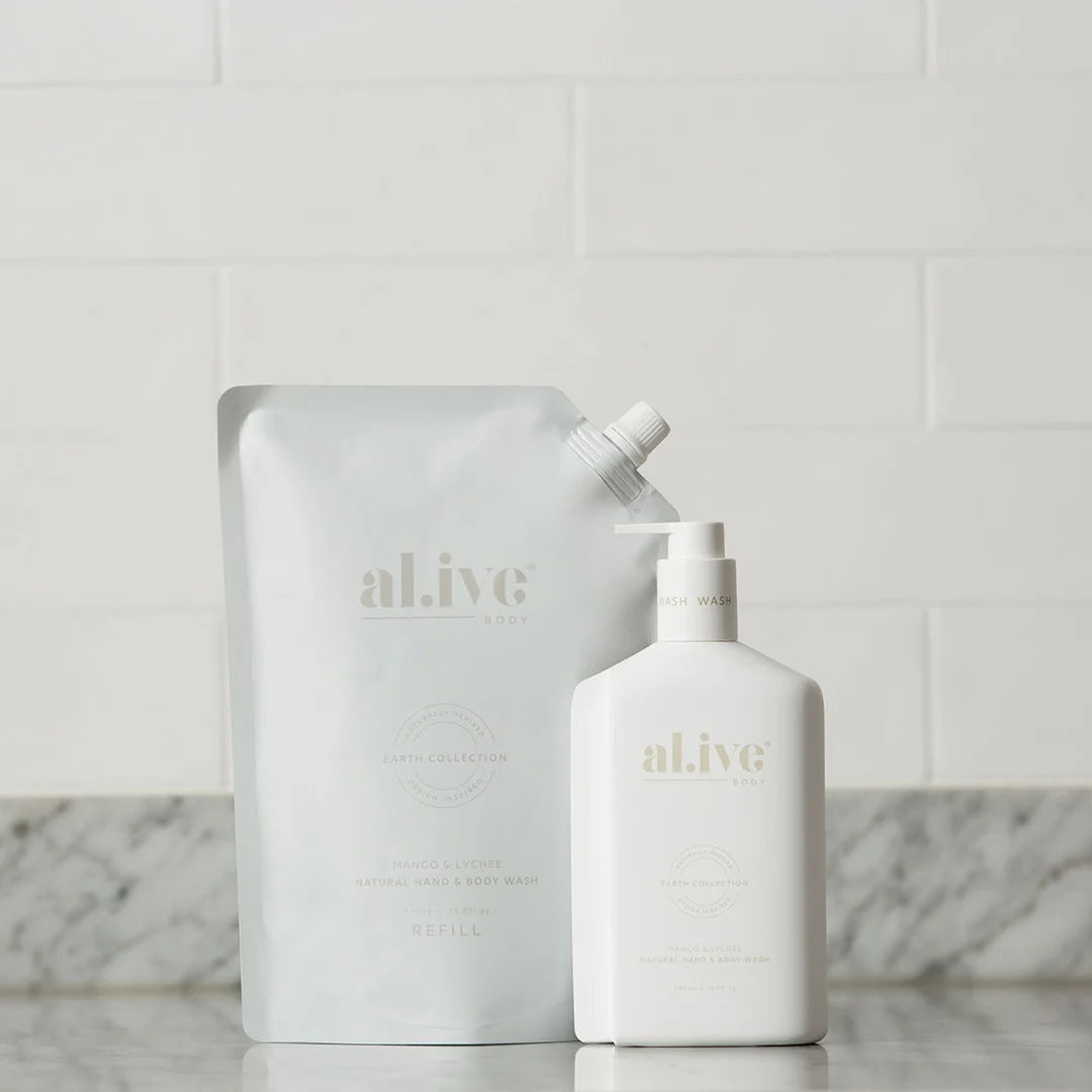 al.ive Body / 1 Ltr Wash Refill Mango / Lychee