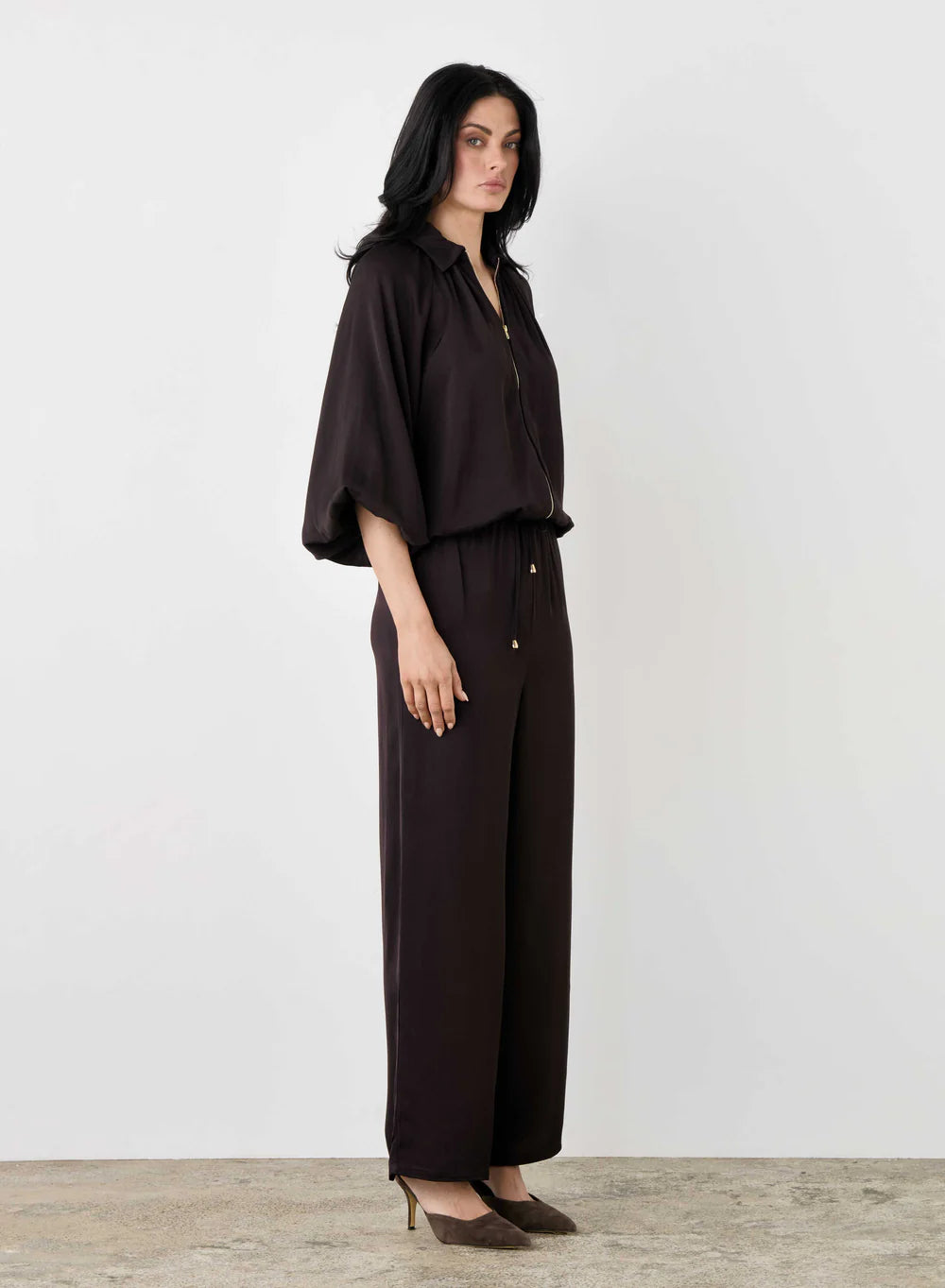 Esmaee / Mercer Bomber Jacket Dark Chocolate