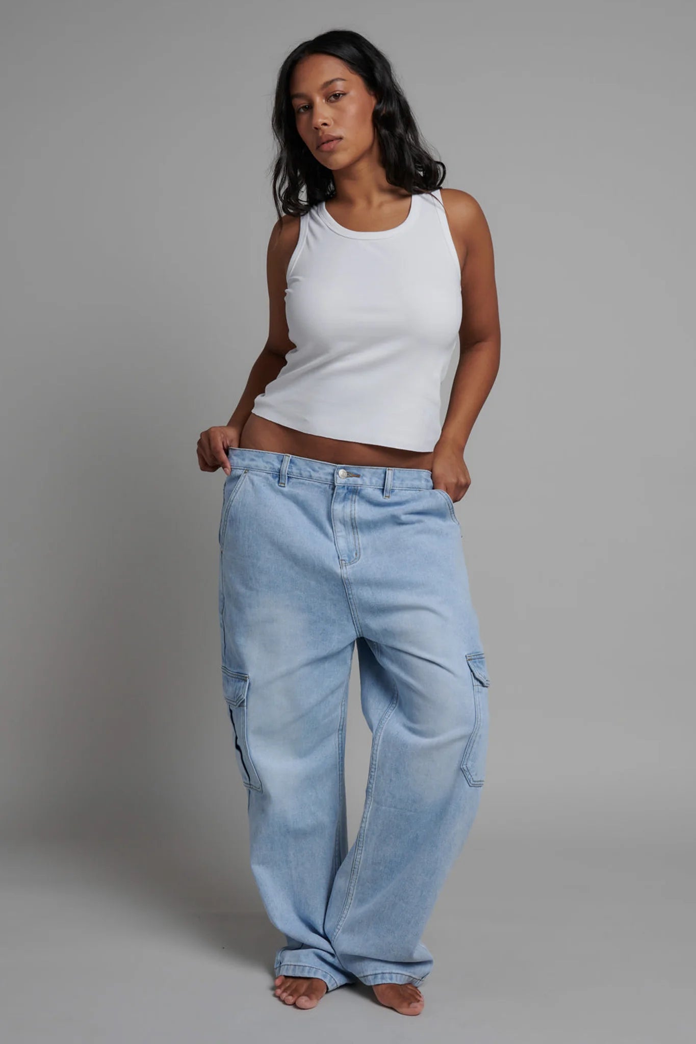 Bayse / Cassis Tank White