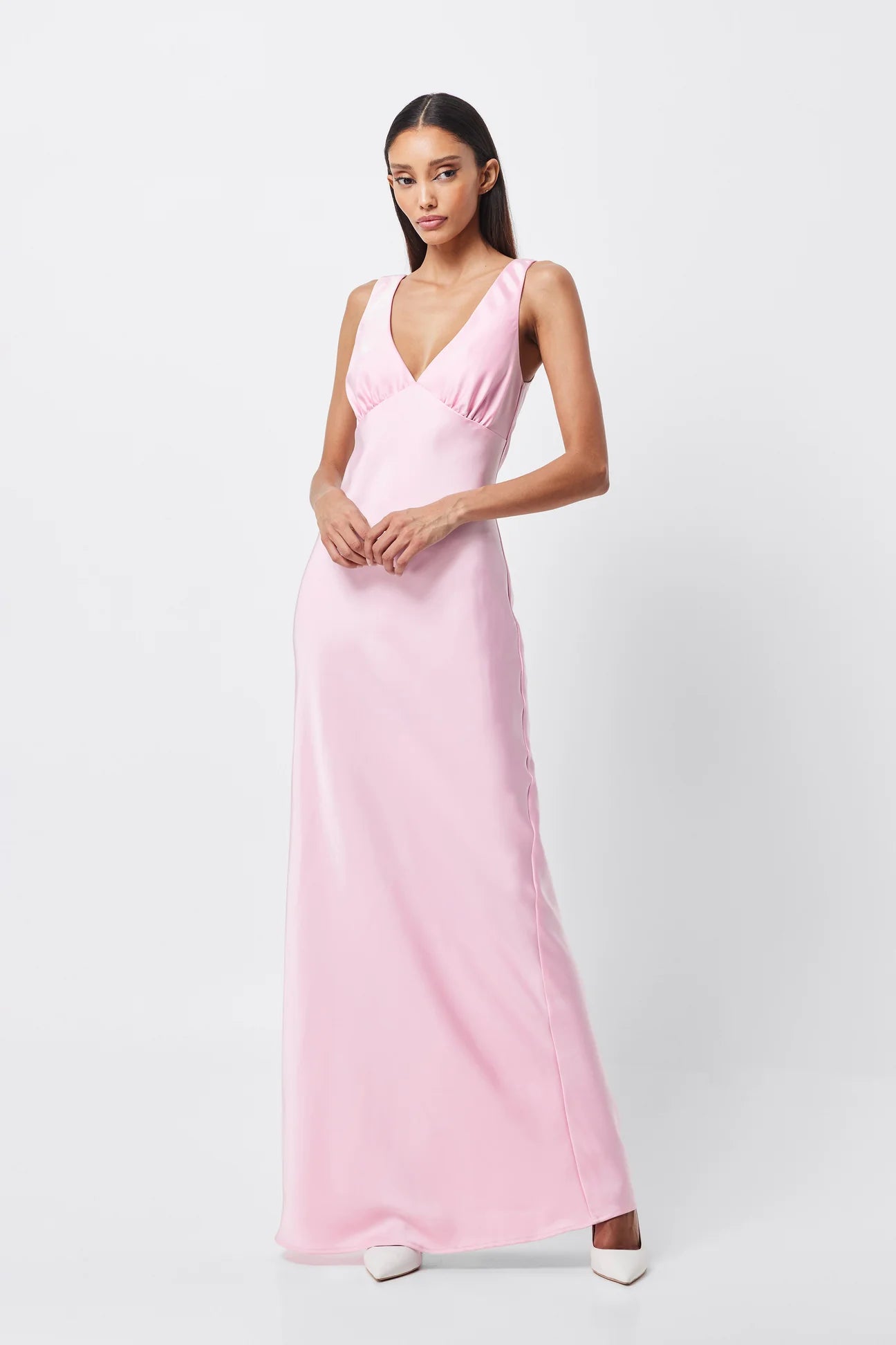 mossman the label Nuance v neck maxi dress