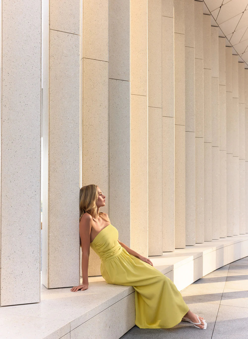 Esmaee / Popsicle Bandeau Dress Citrus