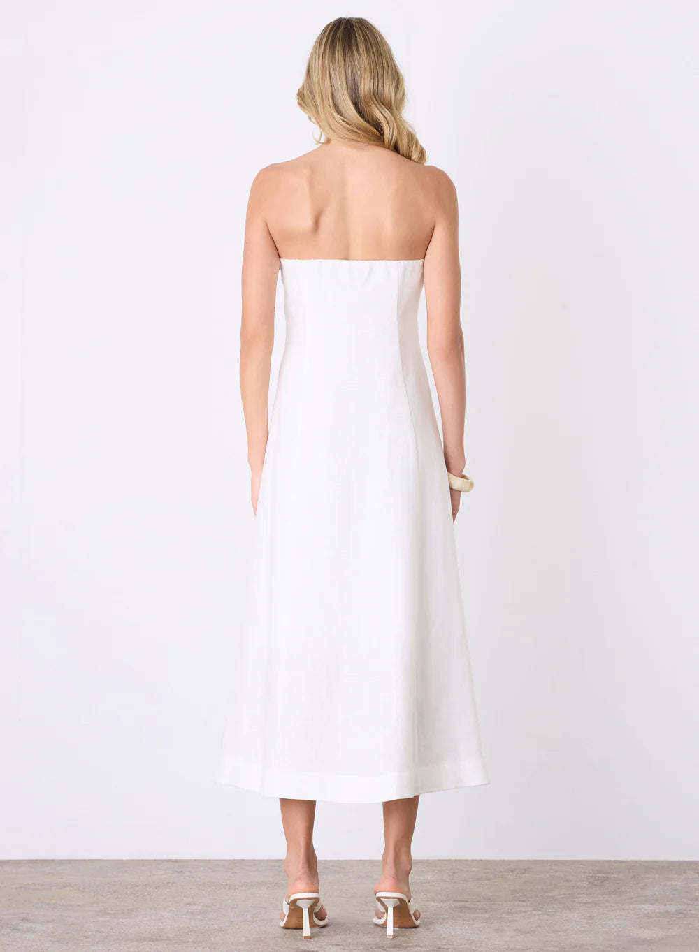 Esmaee / Marseille Bandeau Dress White