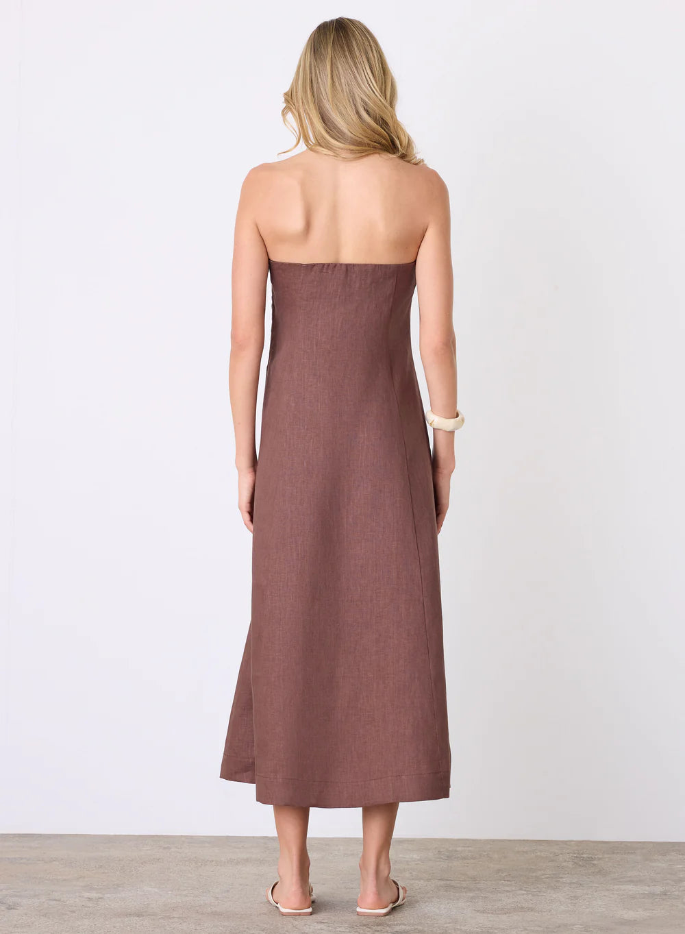 Esmaee / Marseille Bandeau Dress Espresso