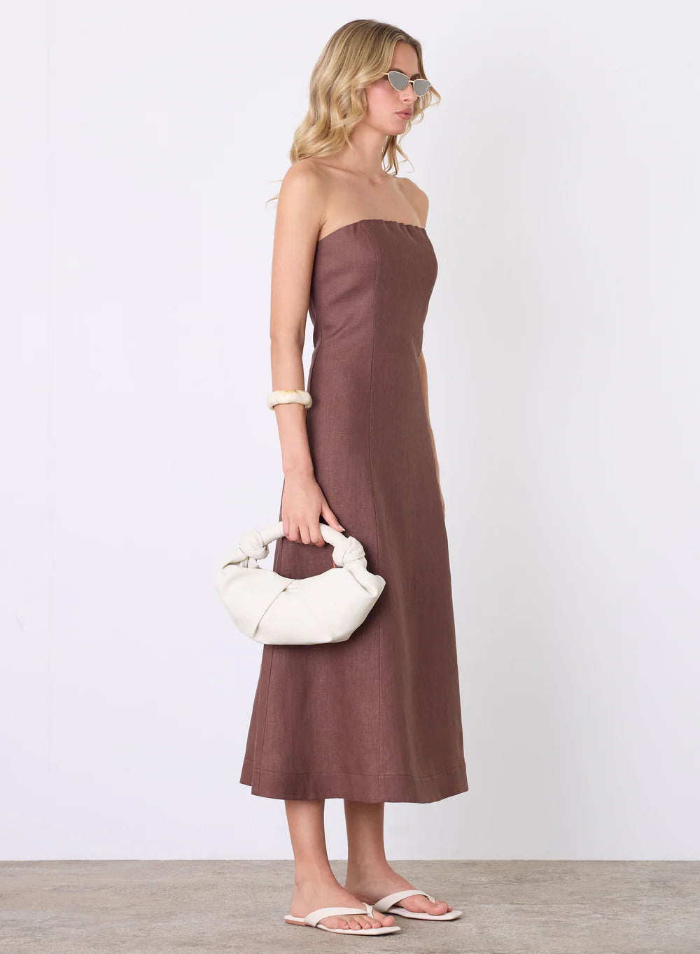 Esmaee / Marseille Bandeau Dress Espresso