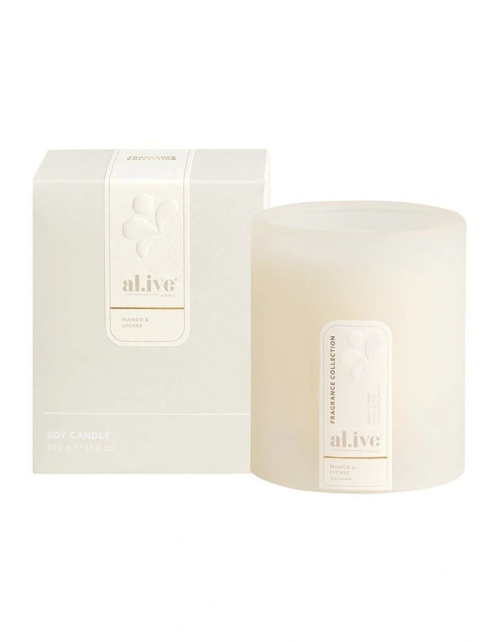 al.ive body | Soy Candle Mango & Lychee