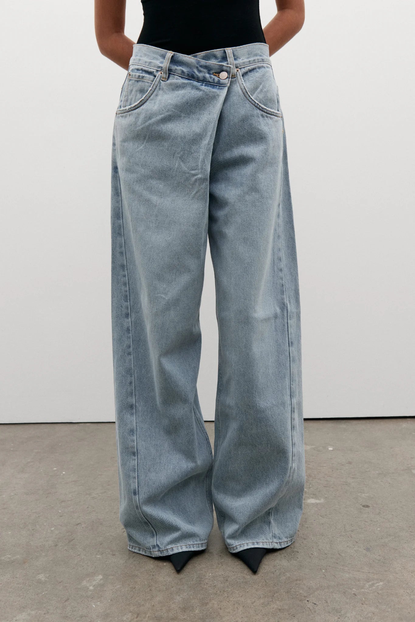 BAYSE / Palace Fold Waist Jean Sunday Blue