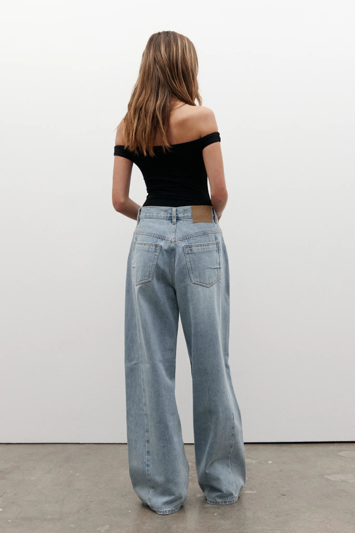 BAYSE / Palace Fold Waist Jean Sunday Blue