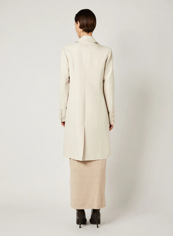 Esmaee / Signature Longline Jacket Cream