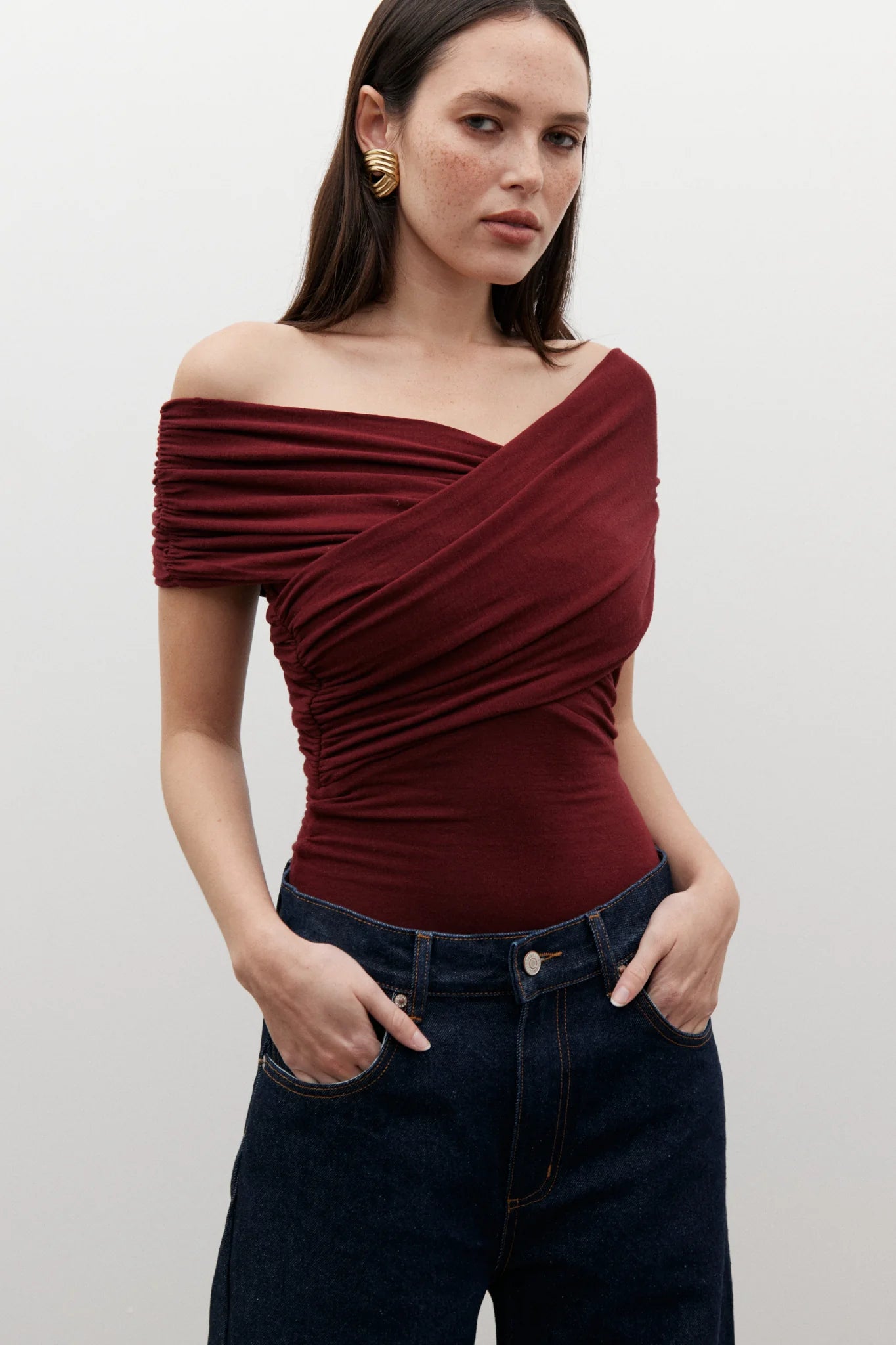 BAYSE / Ariana Bodysuit Wine