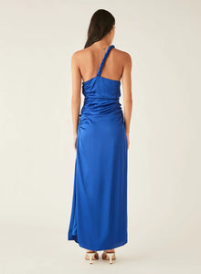 Esmaee / Balmy One Shoulder Dress Ocean Blue