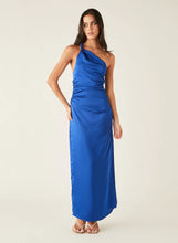 Load image into Gallery viewer, Esmaee Balmy one shoulder dress ocean blue