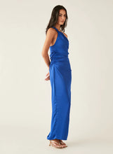 Load image into Gallery viewer, Esmaee / Balmy One Shoulder Dress Ocean Blue