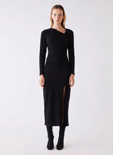 Load image into Gallery viewer, Imperial midi dress black Esmaee the label
