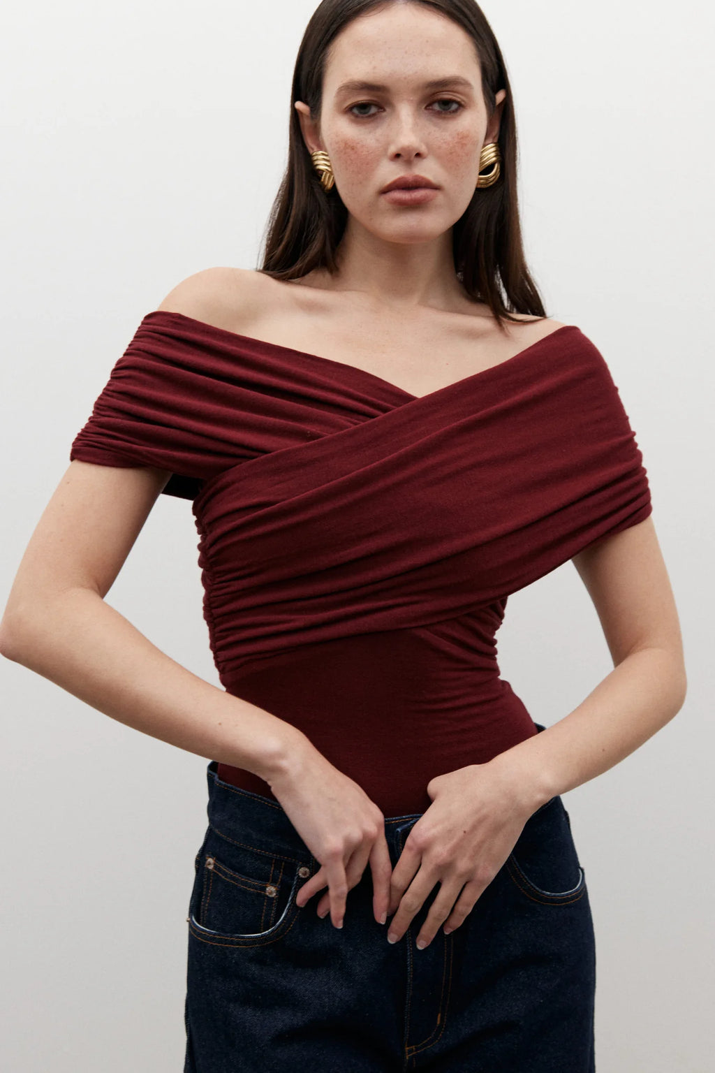 Bayse Ariana bodysuit Wine 