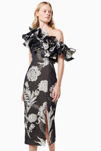Load image into Gallery viewer, Elliat / Serialism Midi Dress Black and Gold