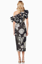 Load image into Gallery viewer, Elliat / Serialism Midi Dress Black and Gold