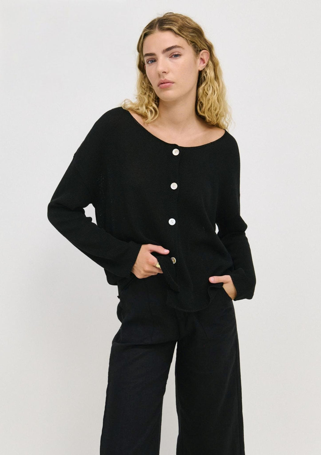 Little Lies / Chloe Cardigan Black