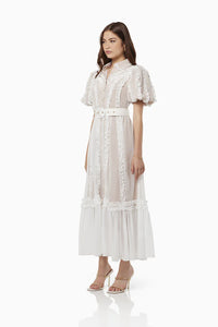 Elliatt / Luxury Textured Maxi Dress Ivory