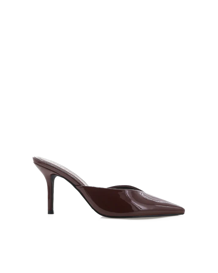 Karey chocolate shine shoe by Billini