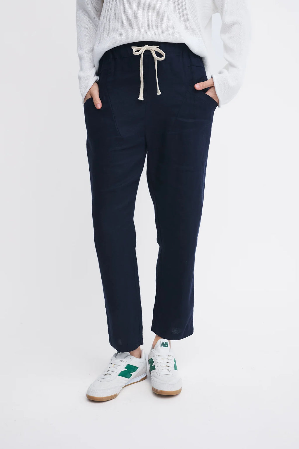 Little Lies / Luxe Linen Pant Navy