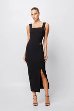 Load image into Gallery viewer, Mossman the label Envy midi dress black