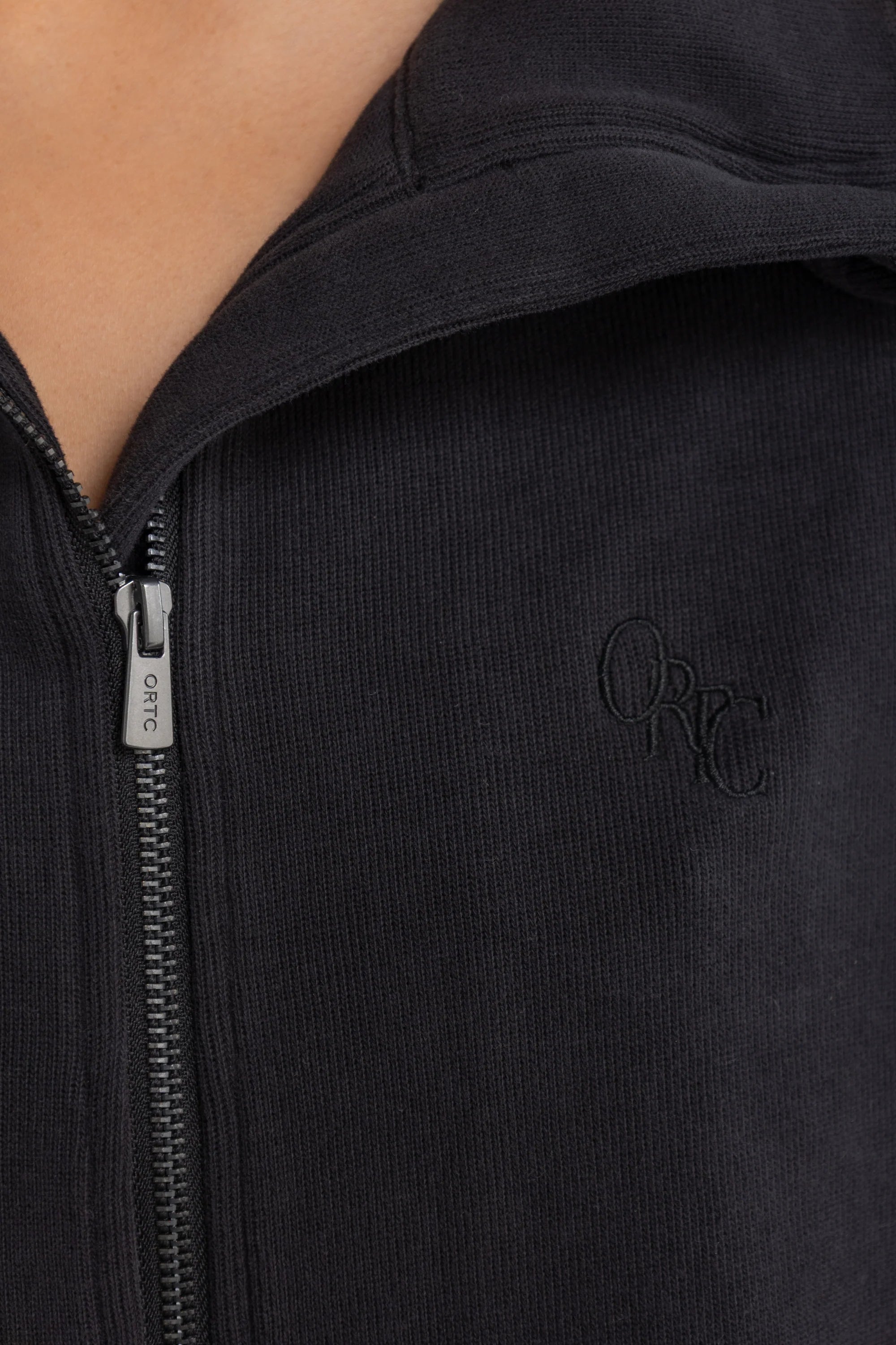 ORTC / Ava Monogram Collared Jacket Washed Black