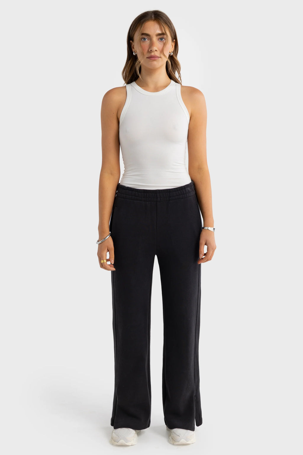 ORTC / Ava Monogram Zip Hem Pant Washed Black