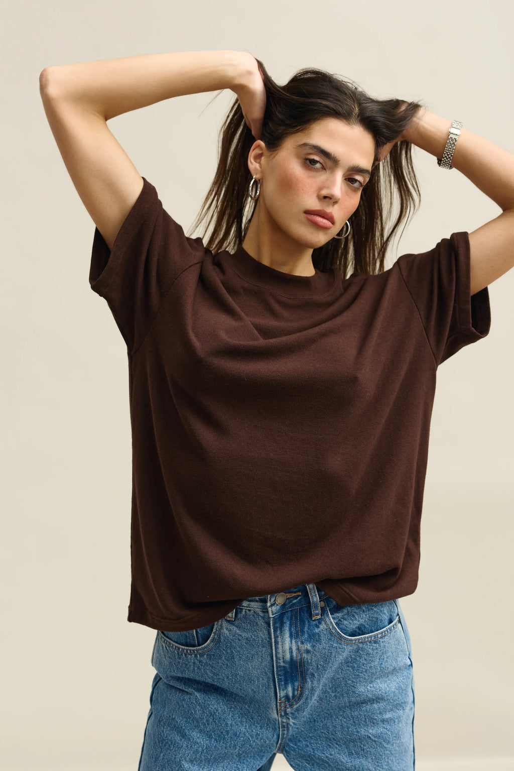 Ortc / Margot Relaxed T Shirt -  Carob