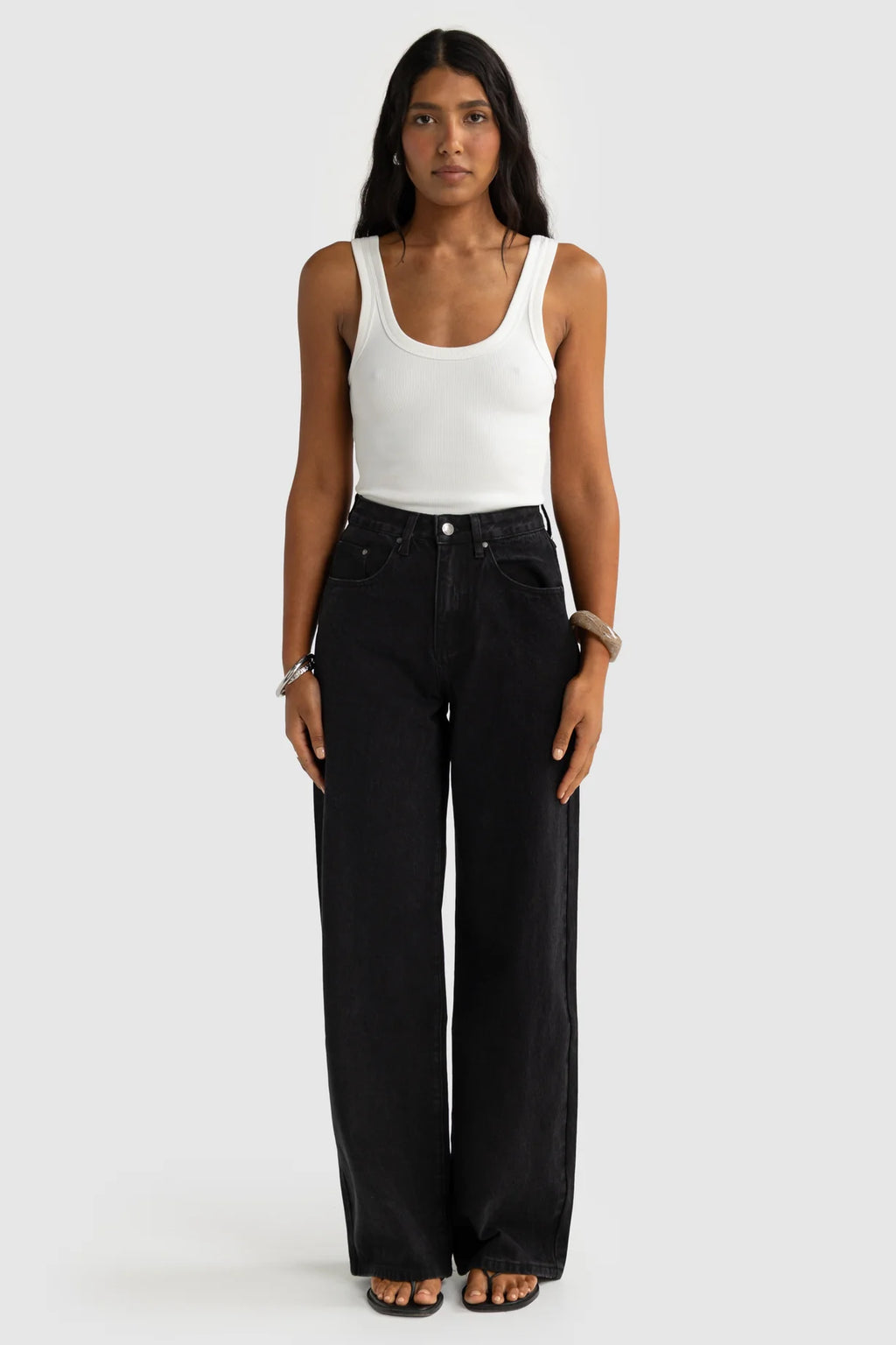 ORTC / Willow Denim Wide Leg Jean Washed Black