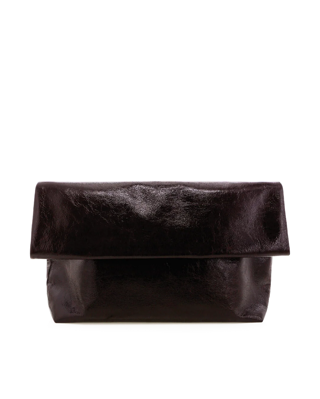 Billini Rylee clutch bag in merlot crinkle patent
