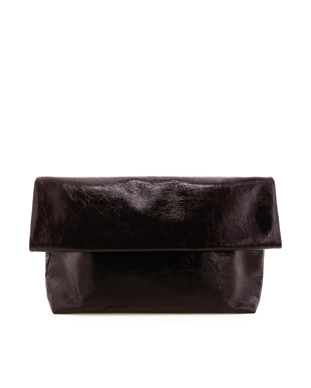 Billini Rylee clutch bag in merlot crinkle patent