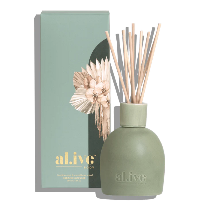 al.ive body blackcurrant and caribbean wood diffuser