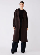Load image into Gallery viewer, Esmaee / Avenue Trench Coat Chocolate
