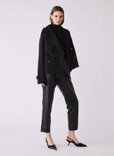 Load image into Gallery viewer, Esmaee / Avenue Cropped Trench Black