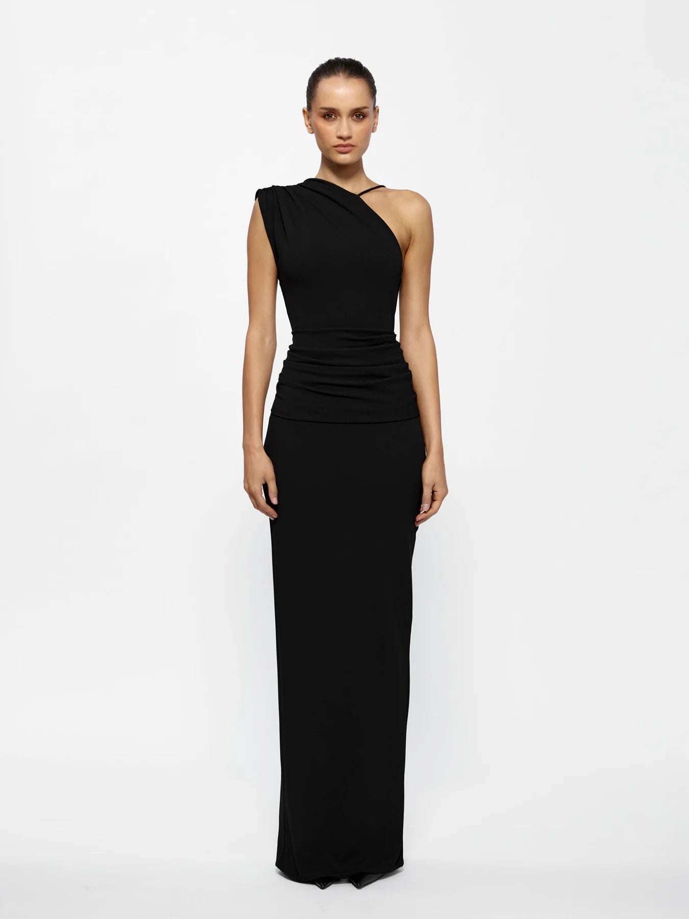 Greer gown in black by Effie Kats