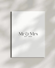 Load image into Gallery viewer, Hunter York Designs / Mr &amp; Mrs Est 2025 Luxury Cards