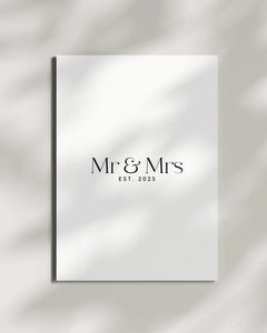 Hunter York Designs / Mr & Mrs Est 2025 Luxury Cards