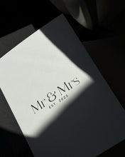 Load image into Gallery viewer, Hunter York Designs / Mr &amp; Mrs Est 2025 Luxury Cards
