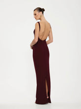 Load image into Gallery viewer, Verona gown in wine by Effie Kats