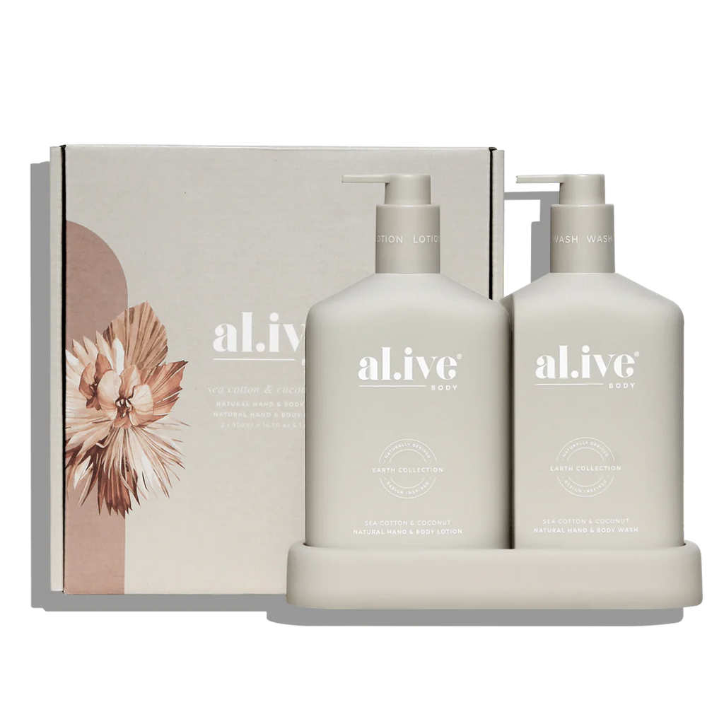 al.ive Body / Wash And Lotion Duo - Sea Cotton & Coconut