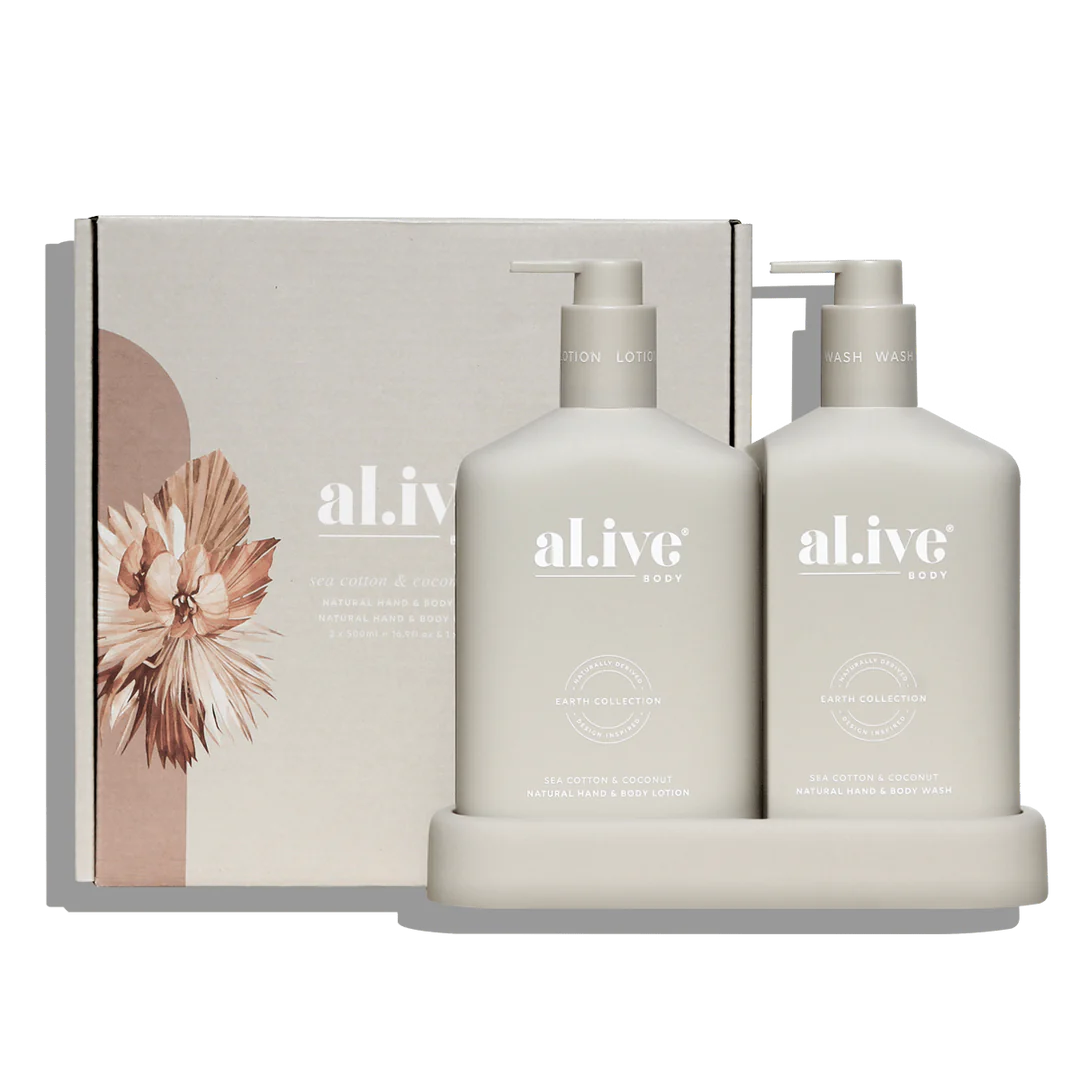 al.ive Body / Wash And Lotion Duo - Sea Cotton & Coconut