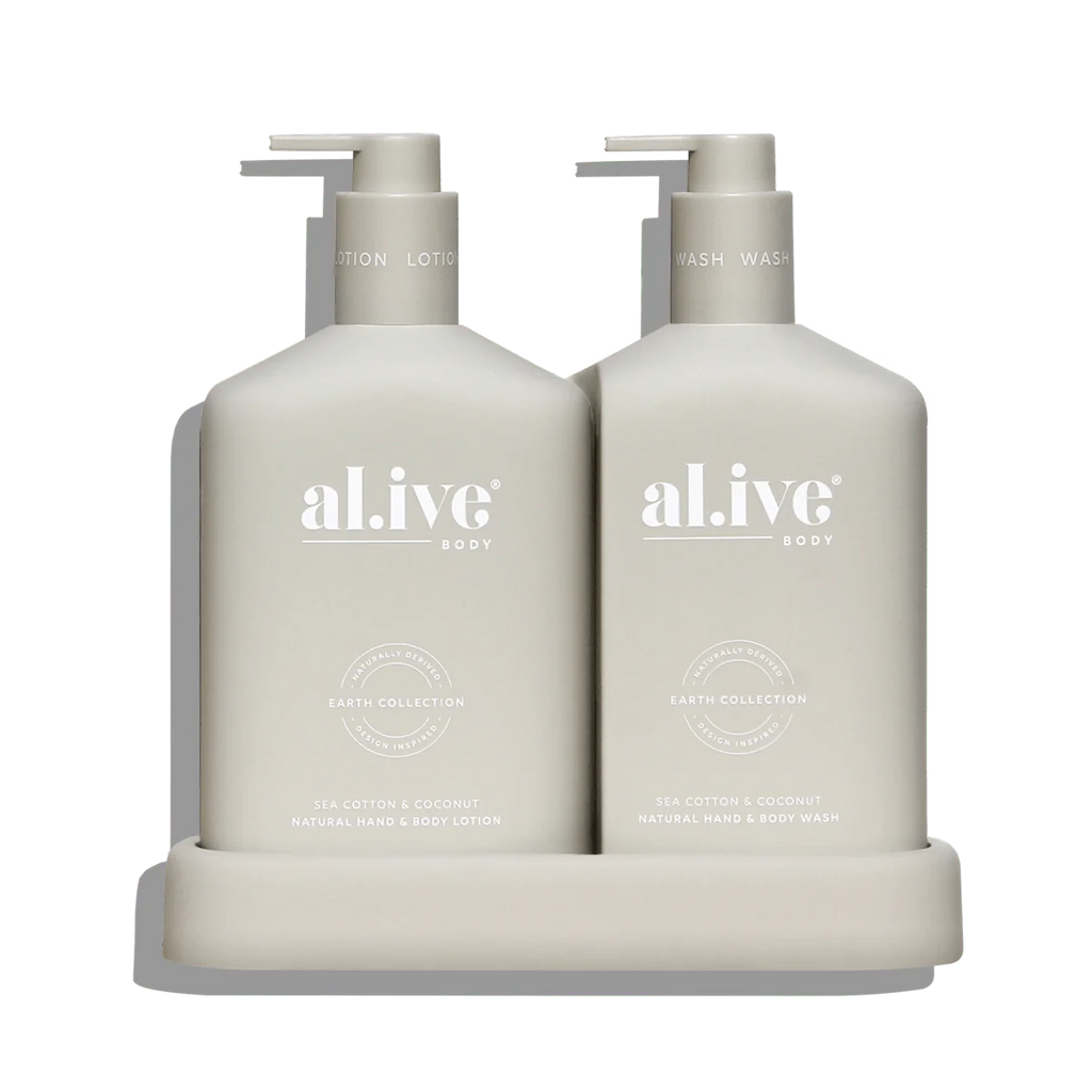al.ive Body / Wash And Lotion Duo - Sea Cotton & Coconut