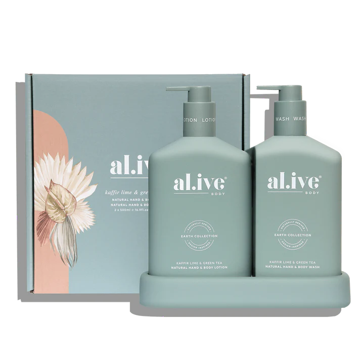 al.ive wash lotion duo kaffir lime green tea