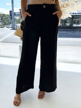 Load image into Gallery viewer, Little Lies jude linen pants black