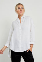 Load image into Gallery viewer, Little Lies / Linen Boyfriend Shirt White