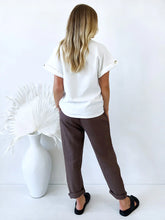 Load image into Gallery viewer, Little Lies | Luxe Linen Pant- Chocolate
