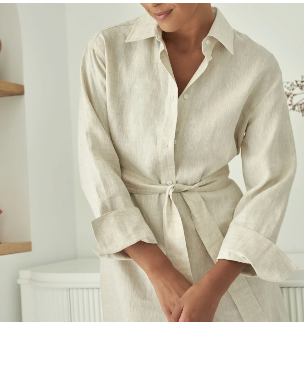Little Lies | Bethany Linen Shirt Natural